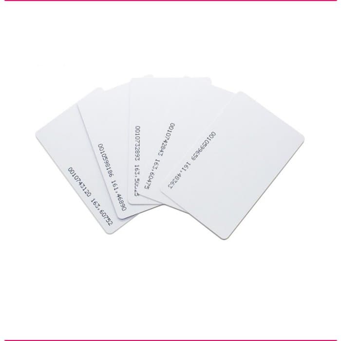 Cartões RFID 125Khz EM Nº Impresso